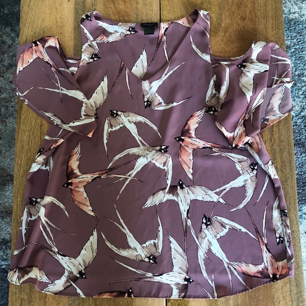 Ann Taylor Factory Cold Shoulder Blouse